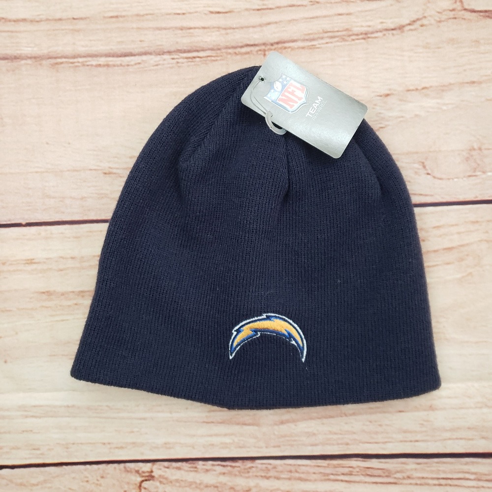 Los Angeles‎ Chargers Hat Cap Beanie One Size Blue Yellow Football Mens Reebok